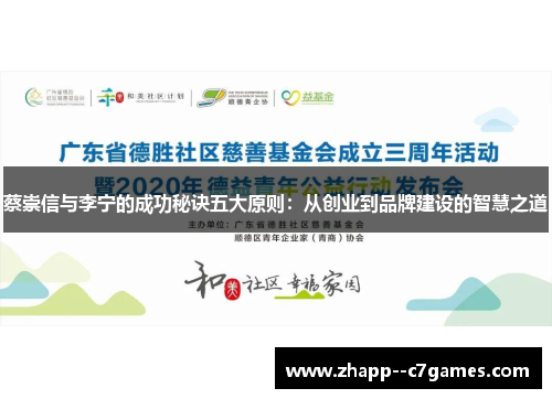 蔡崇信与李宁的成功秘诀五大原则:从创业到品牌建设的智慧之道 蔡崇信与李宁的成功秘诀五大原则:从创业到品牌建设的智慧之道